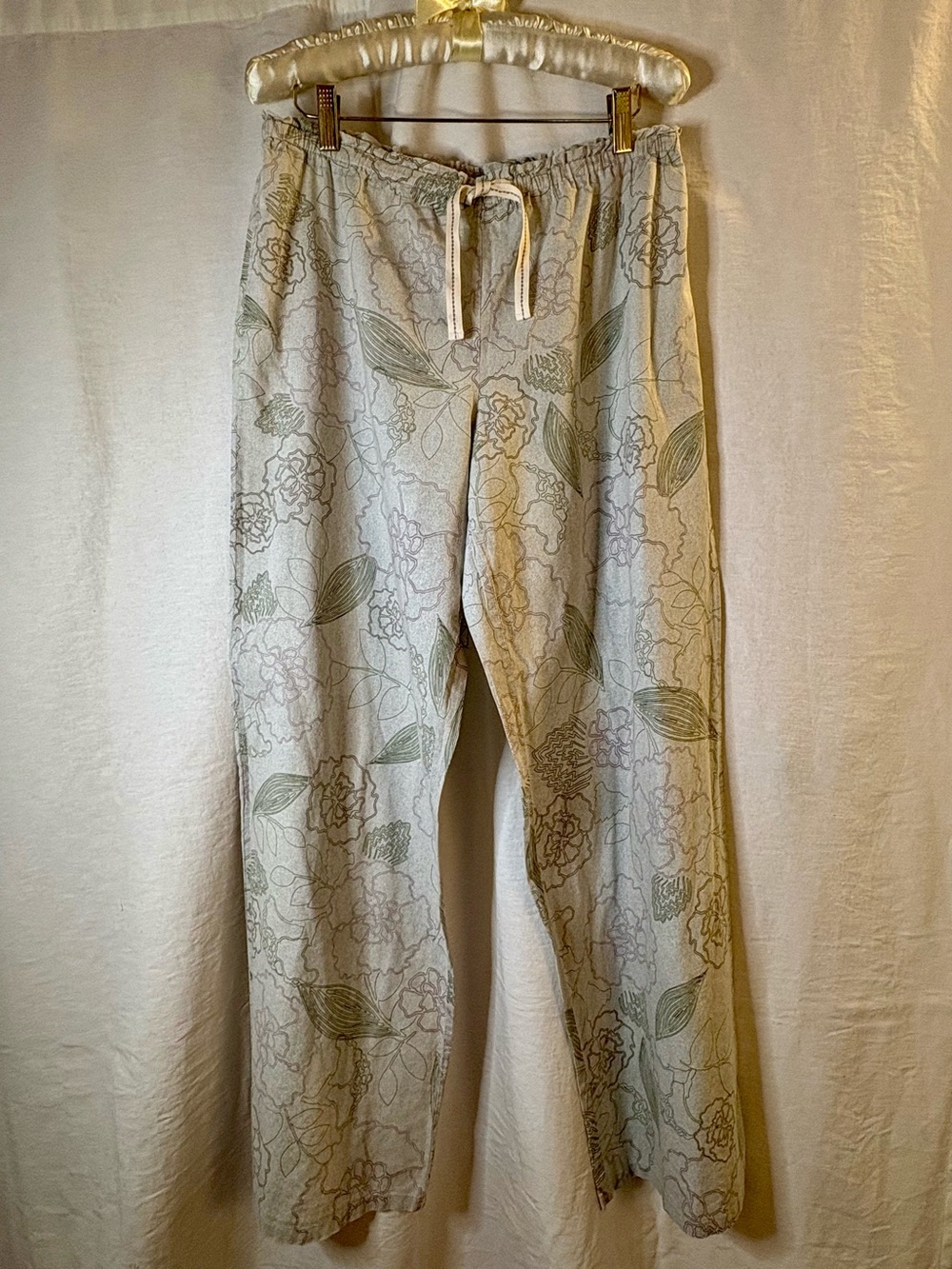 Alfani Intimates Floral Print Cotton Pajama Pants Sleep Lounge Size S